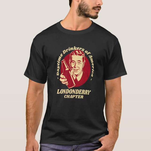Londonderry Kapitel Daytime Drinkers Beer Brew T Shirt (Framsida)