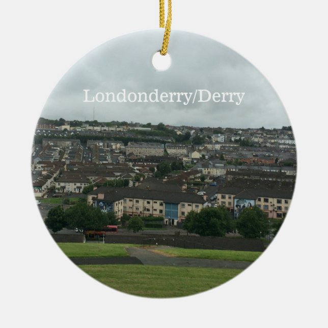 Londonderry keramisk prydnad julgransprydnad keramik (Framsidan)