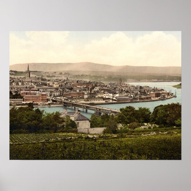 Londonderry, länet Limerick archival print print Poster (Framsidan)