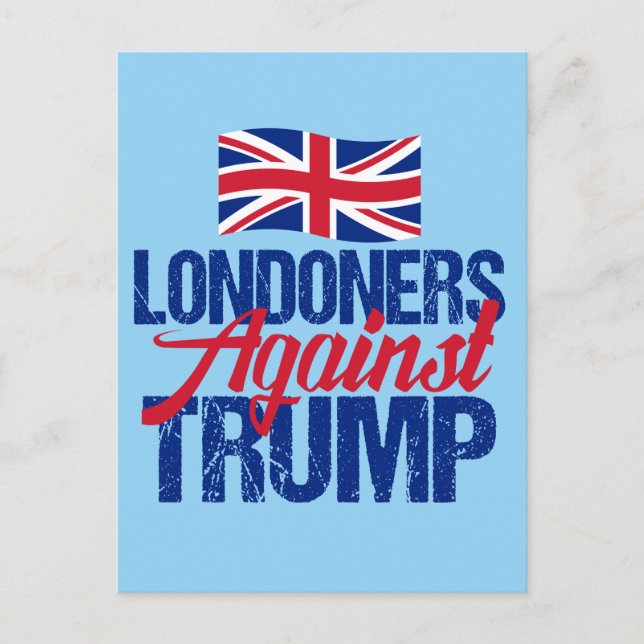 Londoners Against Trump Vykort (Framsida)