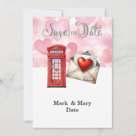 Londoninspirerat Kärleksbrev till Älskare Inbjudningar