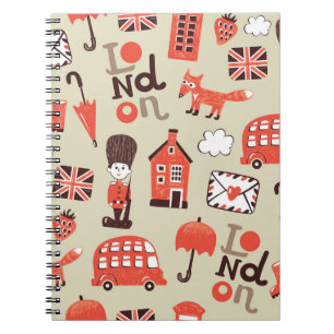Londons barndom: Funny Mönster Design Anteckningsbok