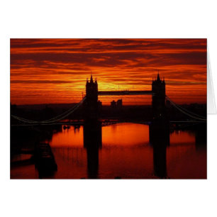 Londons bron i Torn vid Daybroke Hälsningskort
