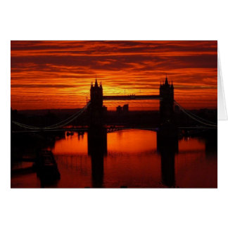 Londons bron i Torn vid Daybroke Hälsningskort