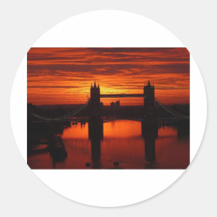Londons bron i Torn vid Daybroke Runt Klistermärke