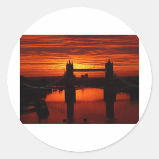 Londons bron i Torn vid Daybroke Runt Klistermärke