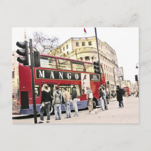Londons Dubbla Decker Buss vykort