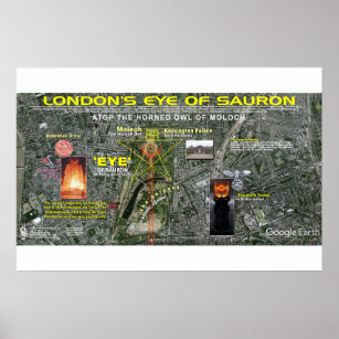 London's Eye of Sauron Poster