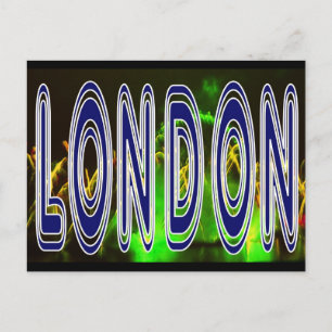 Londons fyrverkerier firande på Thames-vykort Vykort
