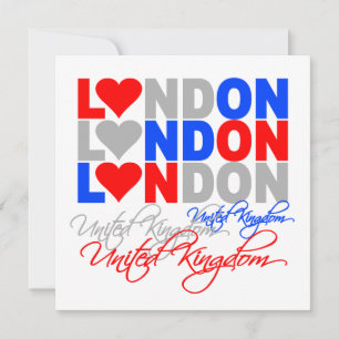 Londons inbjudan - välj stil och anpassa!