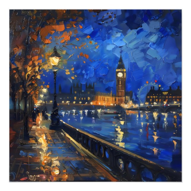 Londons nattfientlighet fototryck (Framsidan)