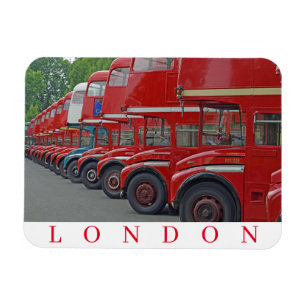 Londons röda buss-kylskåp magnet