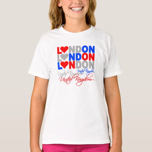 Londons skjorta - välj stil & färg t shirt (Framsida)