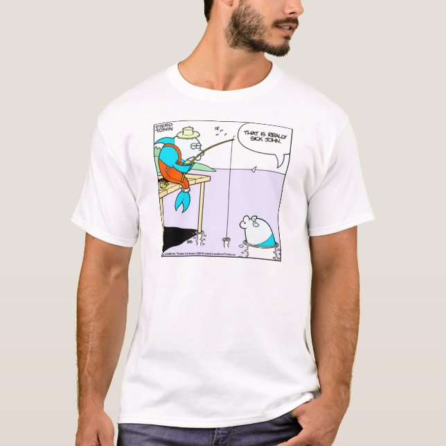 Londons Times Cartoon Tees blir T Shirt (Framsida)