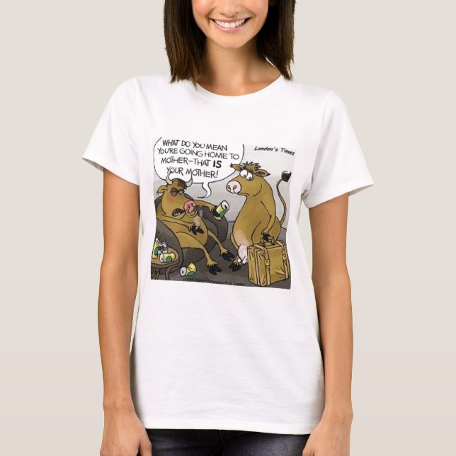 Londons Times Cartoon Tees blir T Shirt (Framsida)