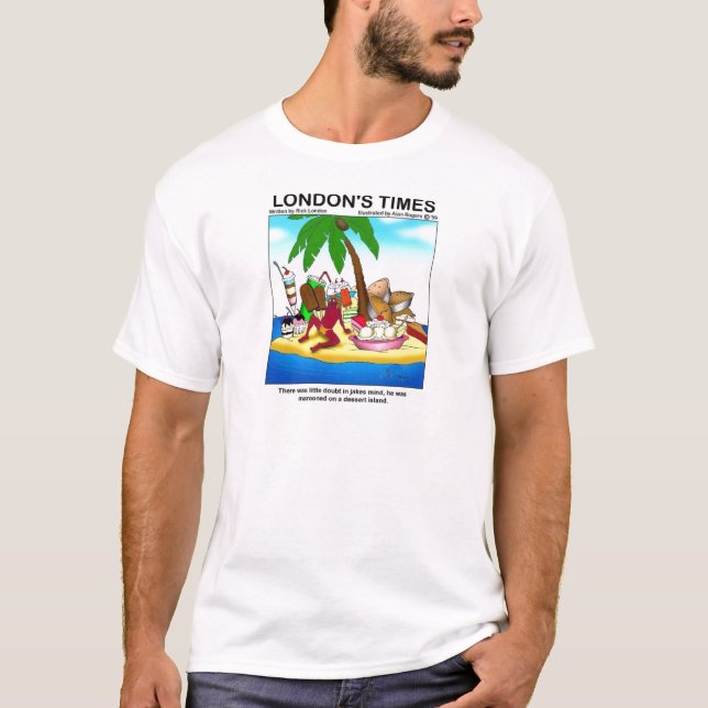Londons Times Cartoon Tees blir T Shirt (Framsida)