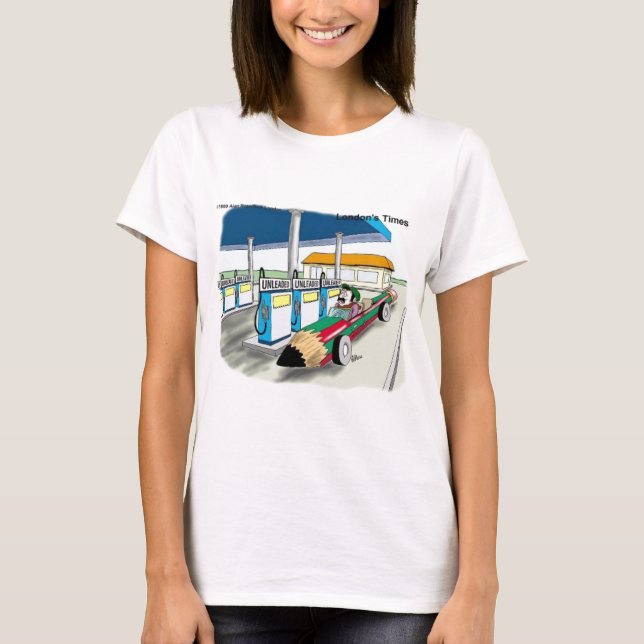 Londons Times Cartoon Tees blir T Shirt (Framsida)