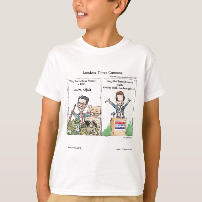 Londons Times Cartoon Tees blir T-shirt (Framsida)