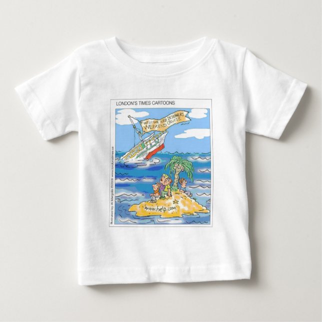 Londons Times Cartoon Tees blir T Shirt (Framsida)