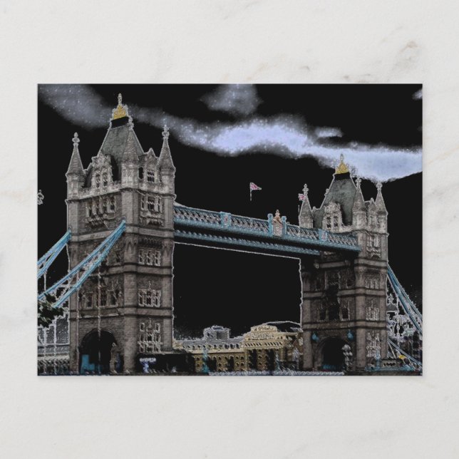 Londons Torn Bridge-vykort Vykort (Framsida)