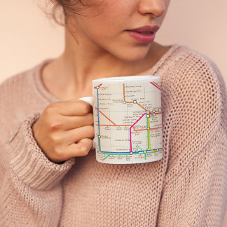 Londons tunnelbana Karta Jumbo Mugg