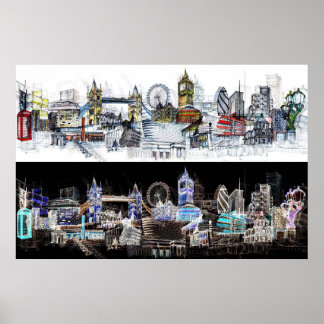Londons vy poster