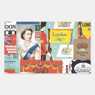 Londres Rektangulärt Klistermärke