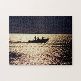 "Lone Boaters at Twilight" pussel