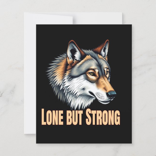 Lone But Strong Wolf (Framsida)