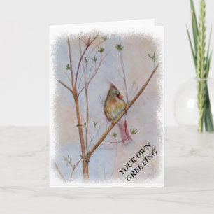 LONE CARDINAL I ETT ANPASSADE TRÄD GREETARD KORT
