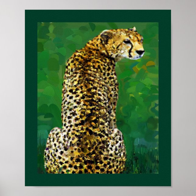 Lone Cheetah Poster (Framsidan)