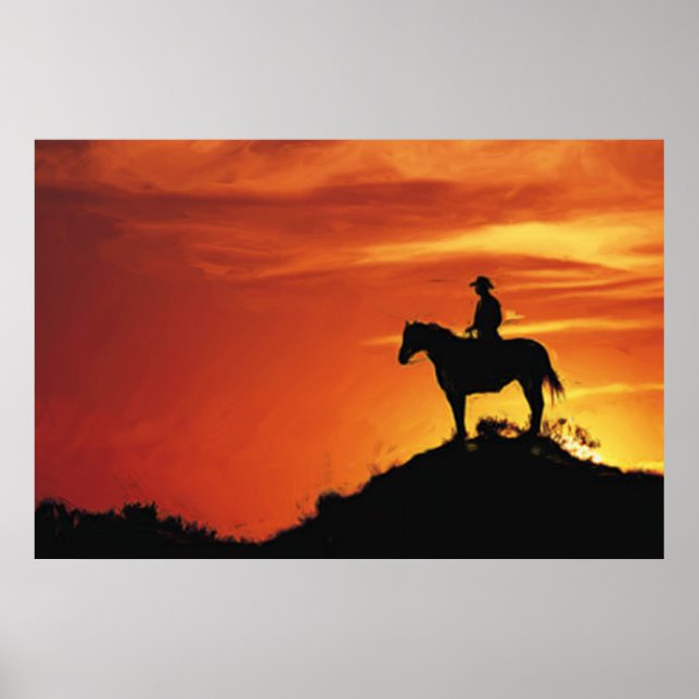 LONE COWBOY SUSET POSTER (Framsidan)