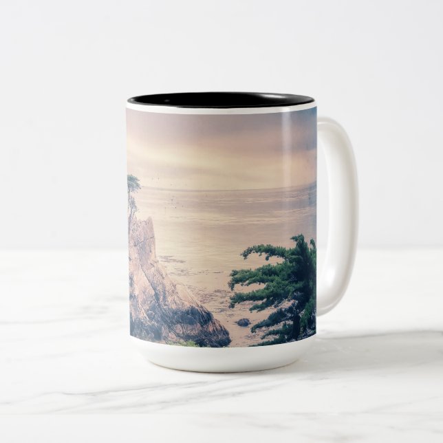 Lone Cypress Pebble Beach Två-Tonad Mugg (Framsida höger)