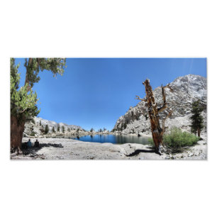 Lone gräs sjö - slinga för Mt Whitney - Sierra Fototryck