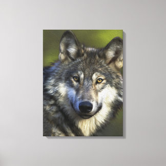 Lone Grått Varg Canvastryck
