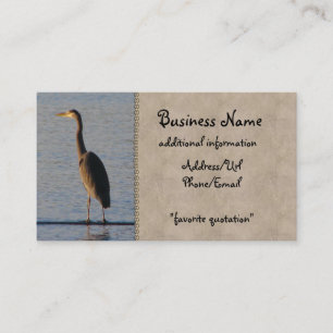 Lone Heron Visitkort
