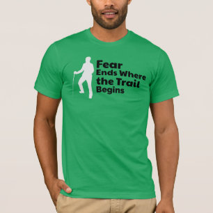 Lone Hiker Silhouette - testad spårtest T Shirt