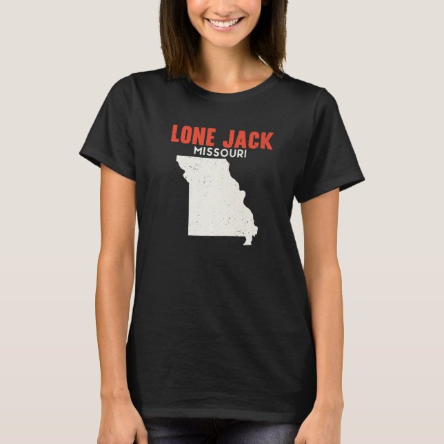 Lone Jack Missouri USA State America Travel Missou T Shirt (Framsida)