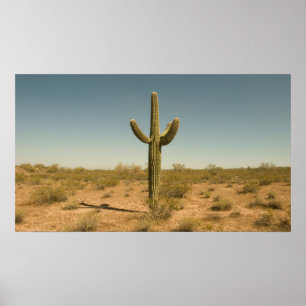 Lone kaktus poster