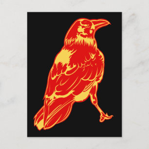 Lone Kråka Illustration Vykort
