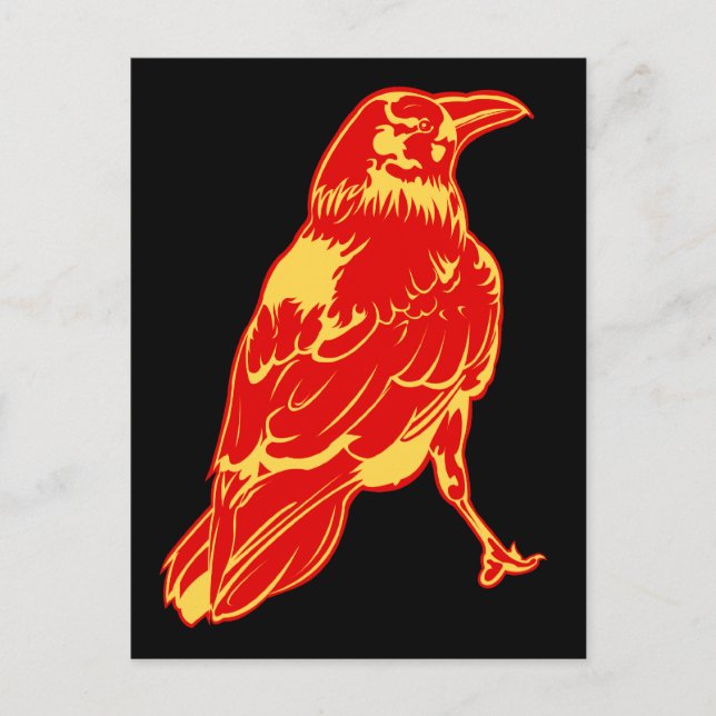 Lone Kråka Illustration Vykort (Framsida)