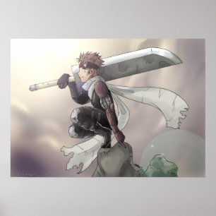 Lone krigare som tittar himmlen poster