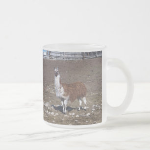 Lone Lllama Frostad Glasmugg