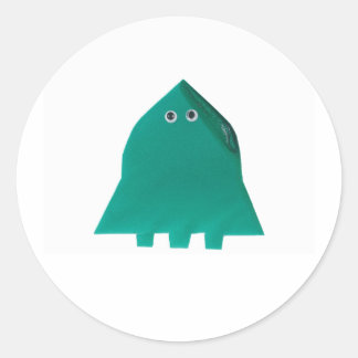 Lone Martian Stickers Runt Klistermärke