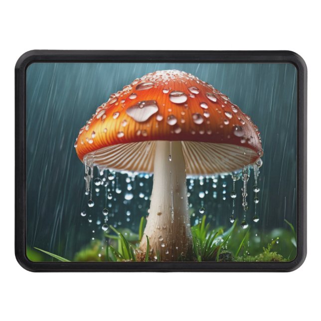 Lone Mushroom in a Heavy Rain Dragkroksskydd (Framsidan)
