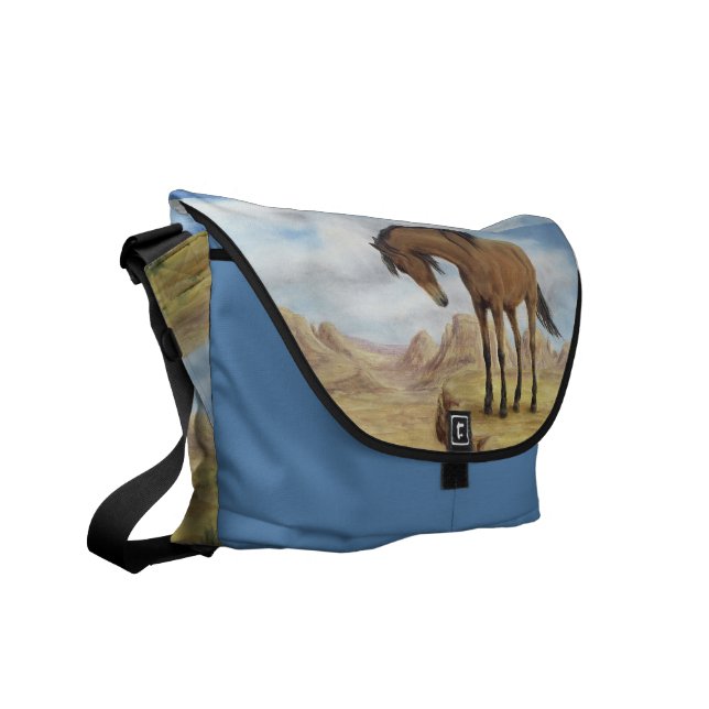 Lone Mustangmessenger bag Messenger Bag (Vänstra Framsidan)