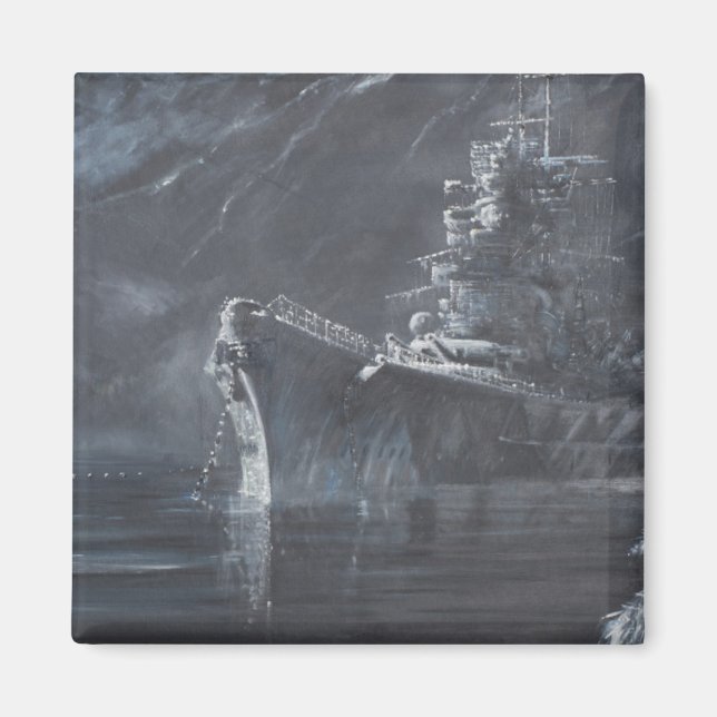 Lone Queen of the North Tirpitz Norge1944 Magnet (Framsidan)