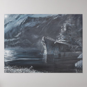 Lone Queen of the North Tirpitz Norge1944 Poster