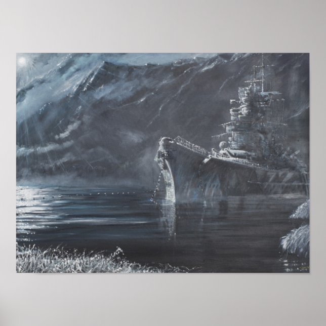 Lone Queen of the North Tirpitz Norge1944 Poster (Framsidan)