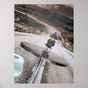 Lone Rider cafe-kryssning. Poster